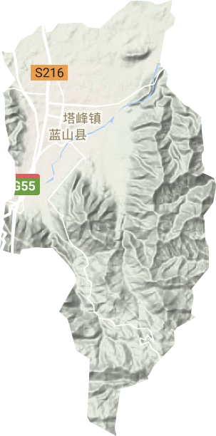 塔峰鎮(zhèn)地形圖