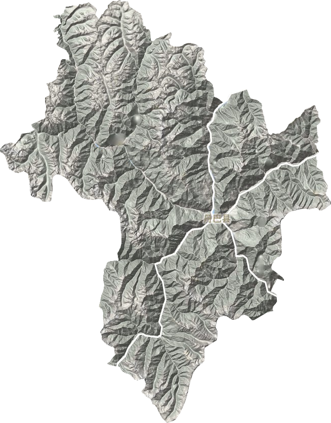 丹巴縣地形圖