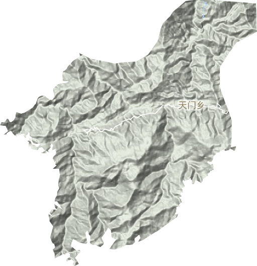 天門鄉地形圖