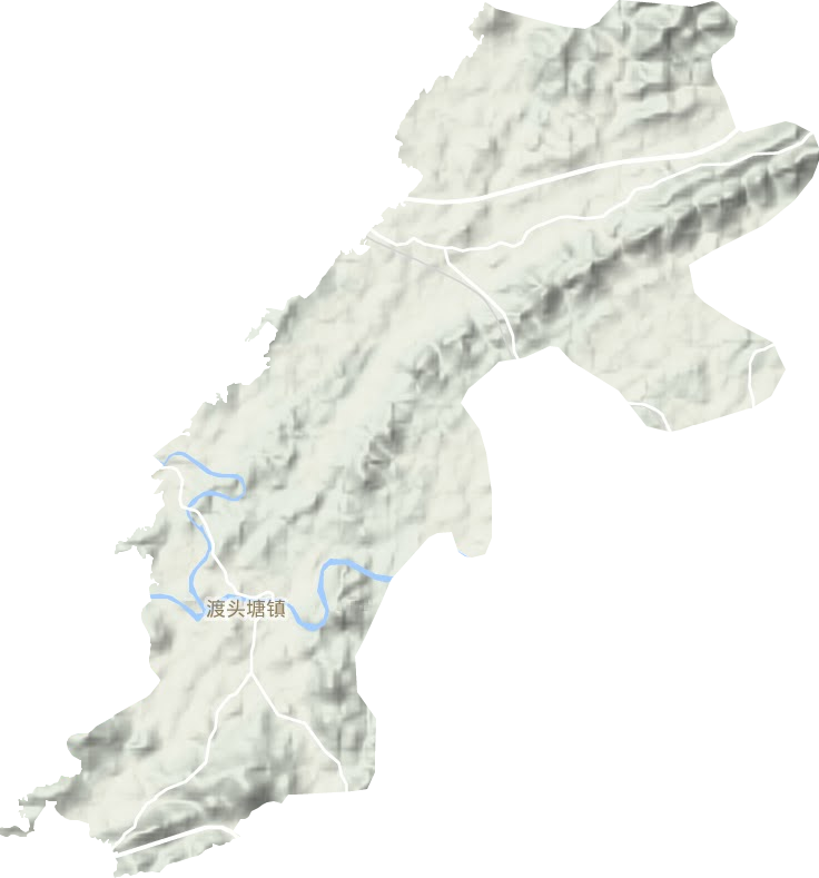 渡頭塘鎮(zhèn)地形圖