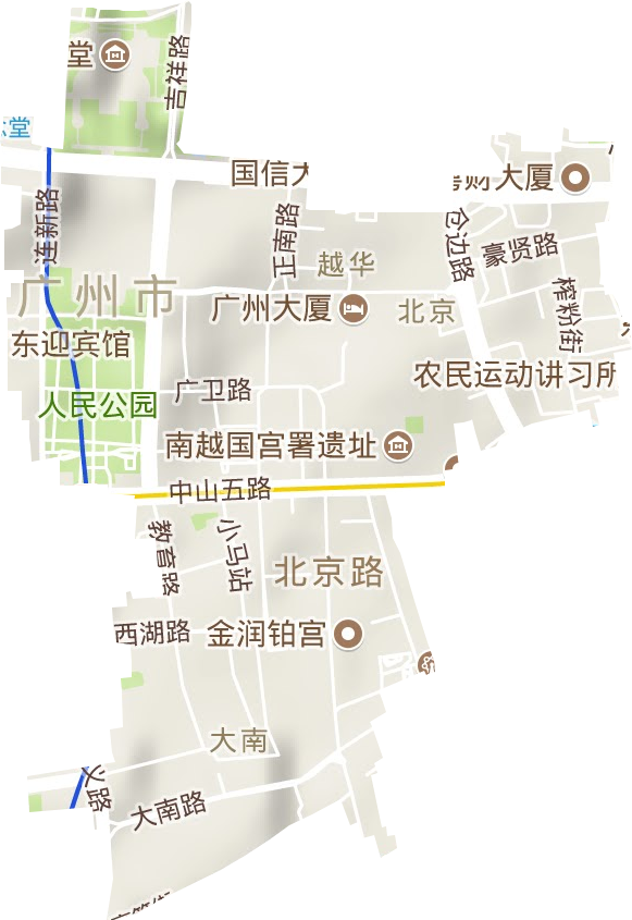 北京街道地形圖