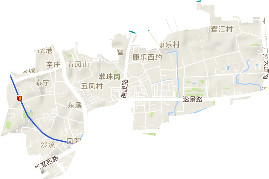 鳳陽(yáng)街道地形圖
