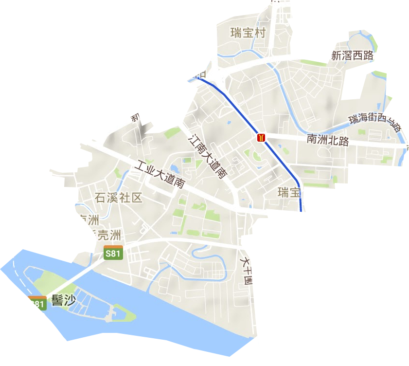 瑞寶街道地形圖