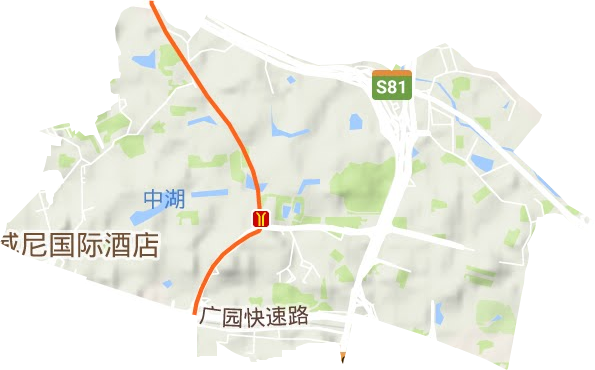 五山街道地形圖