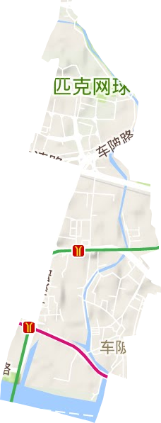 車陂街道地形圖