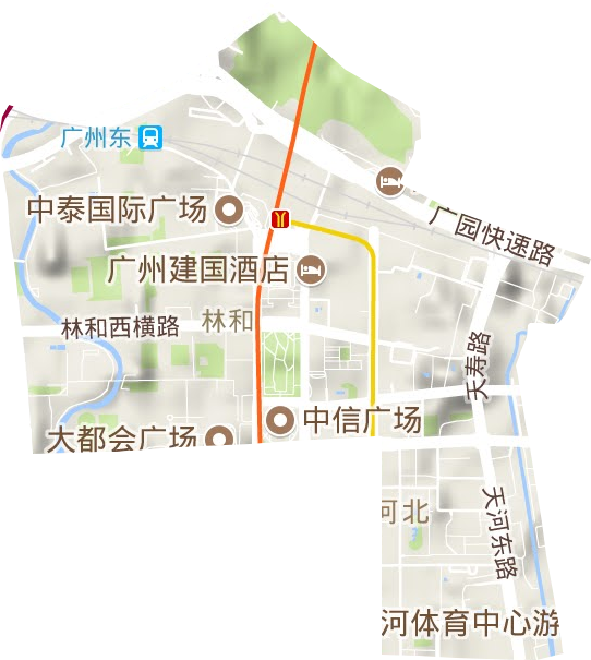 林和街道地形圖