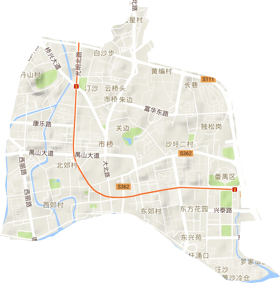 市橋街道地形圖
