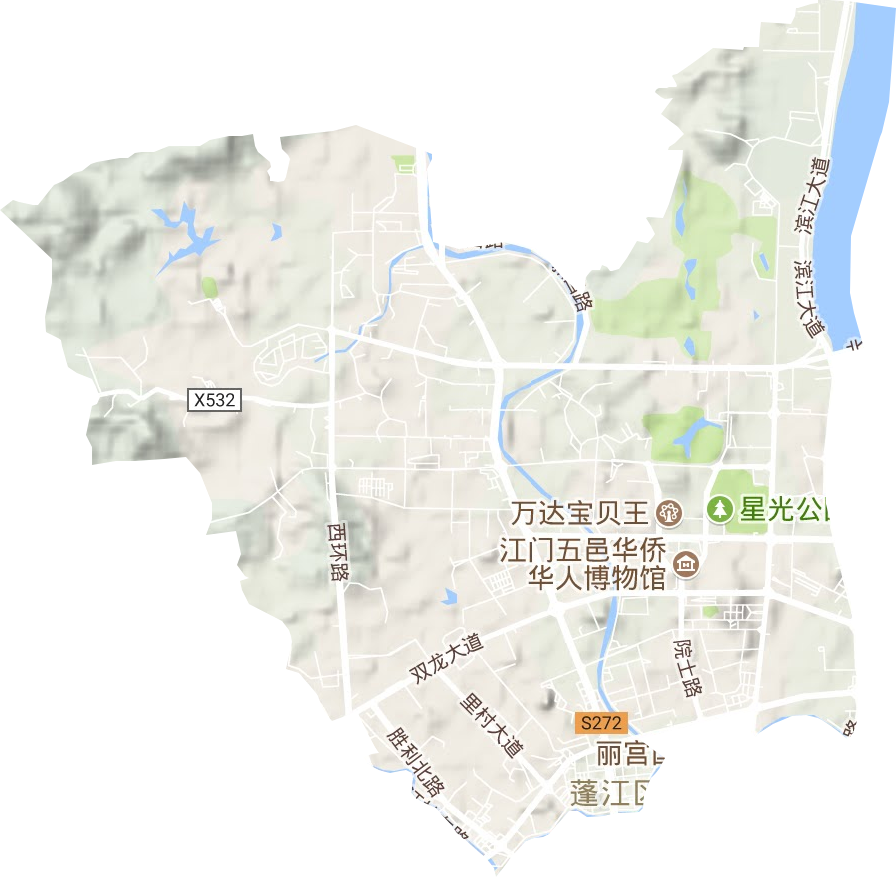 環市街道地形圖