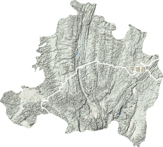 平塘縣地形圖