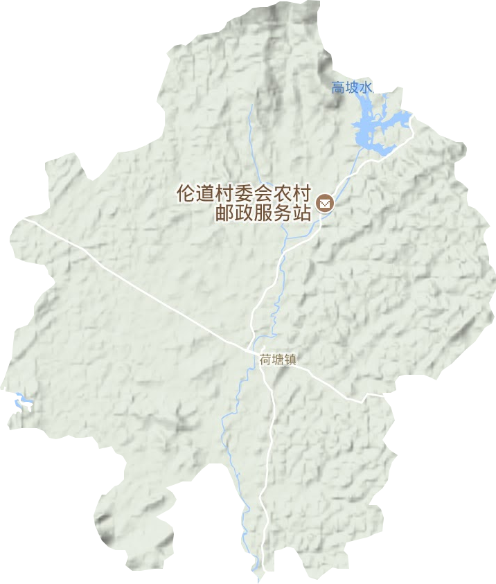 荷塘鎮地形圖