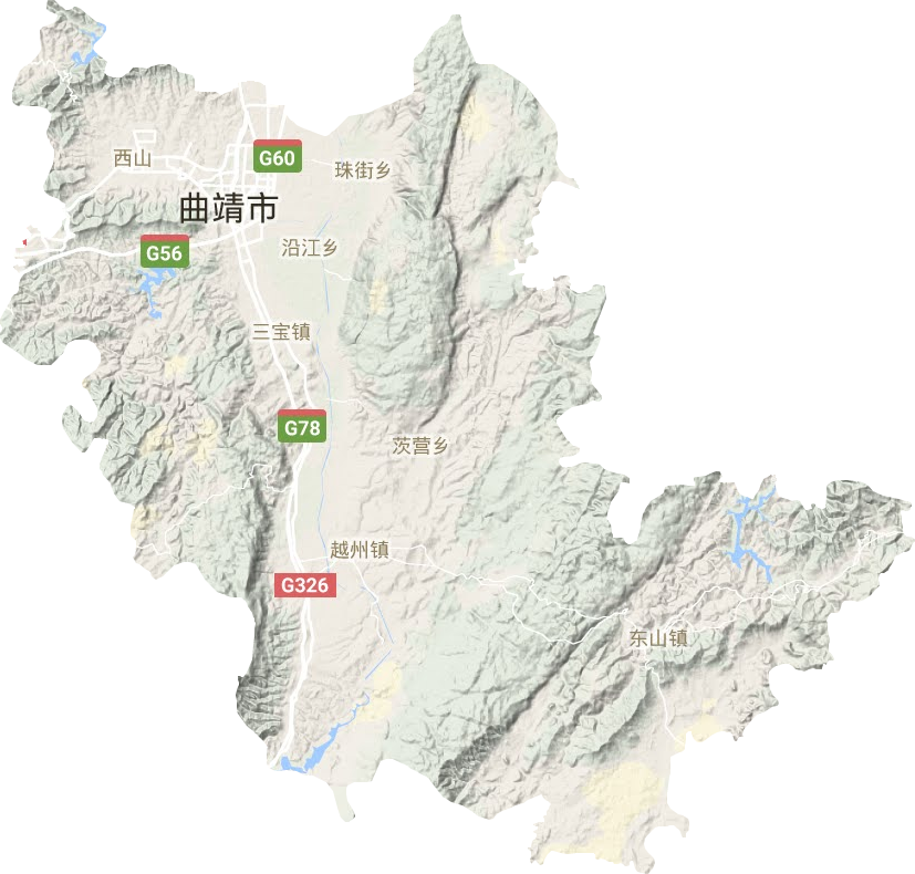 麒麟區地形圖