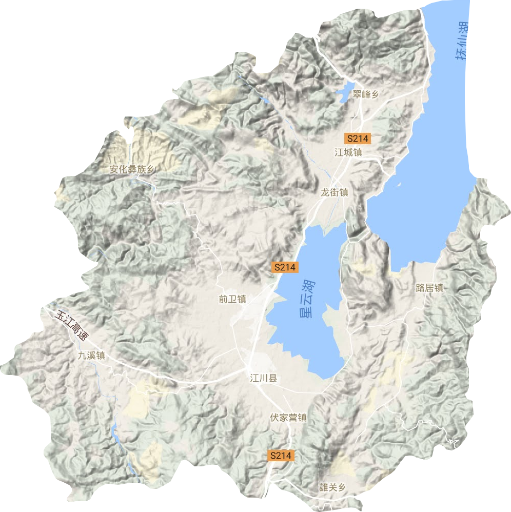 江川區地形圖