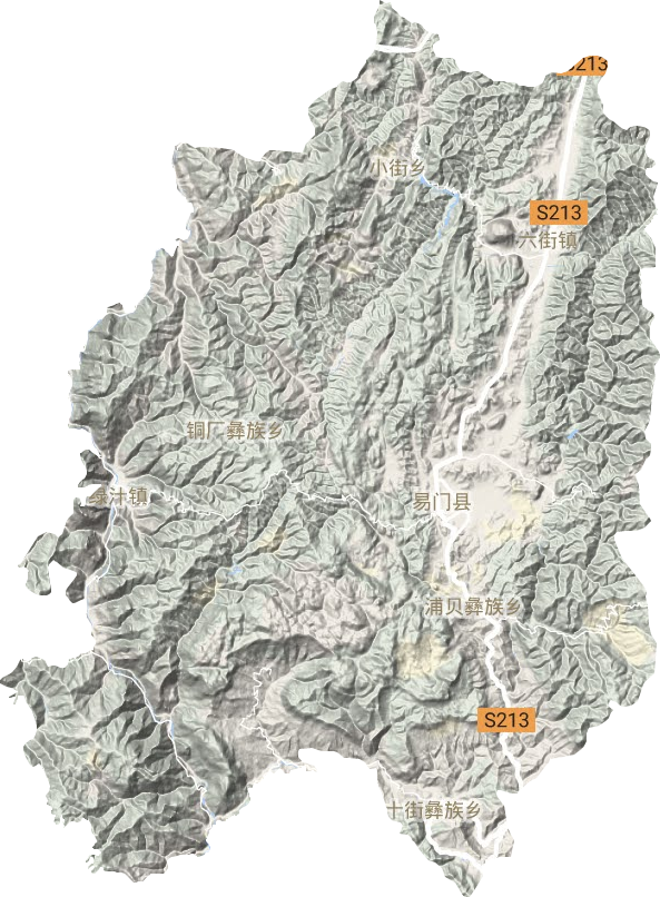 易門縣地形圖