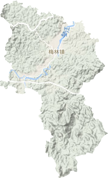 梅林鎮地形圖