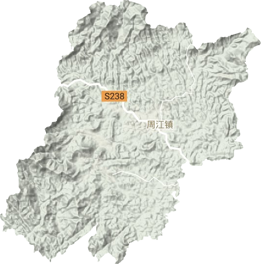 周江鎮地形圖