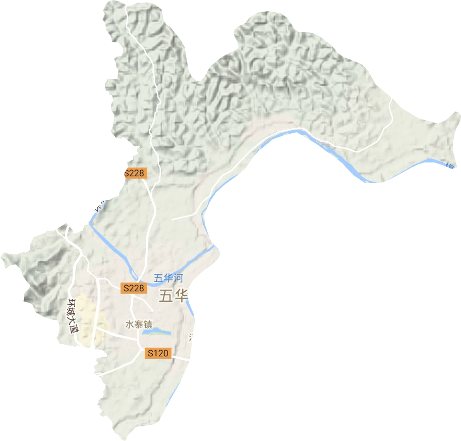水寨鎮地形圖