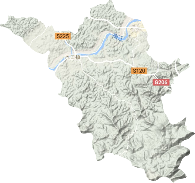 水口鎮地形圖