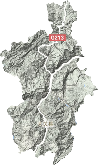 大關縣地形圖