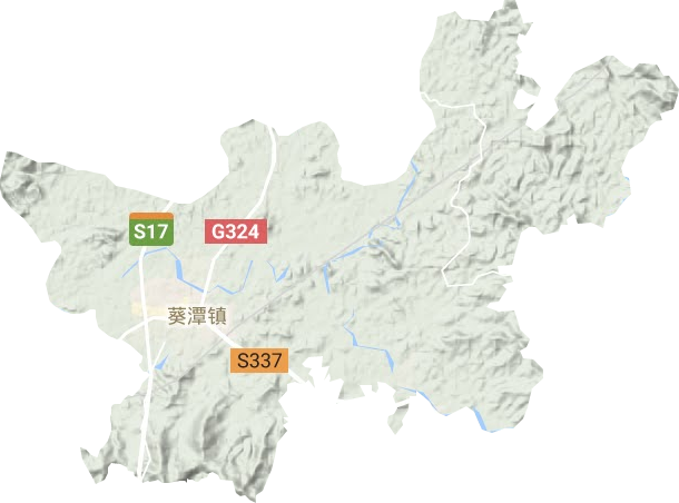 葵潭鎮地形圖