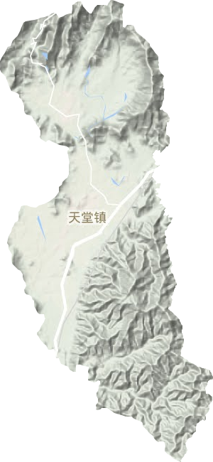 天堂鎮地形圖