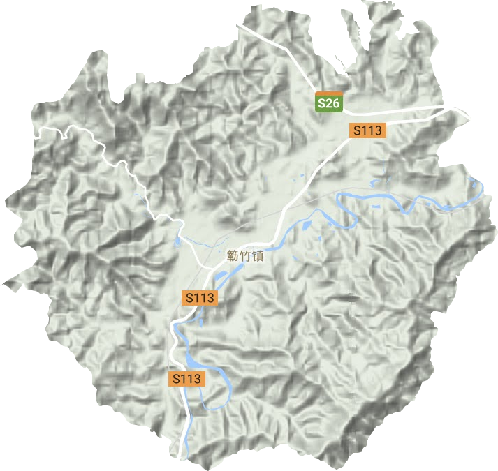 簕竹鎮(zhèn)地形圖