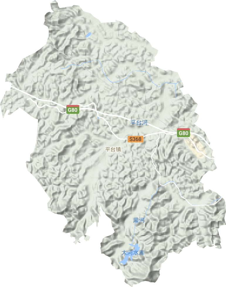 平臺鎮地形圖