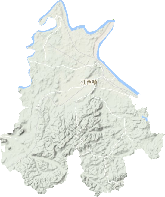 江西鎮地形圖