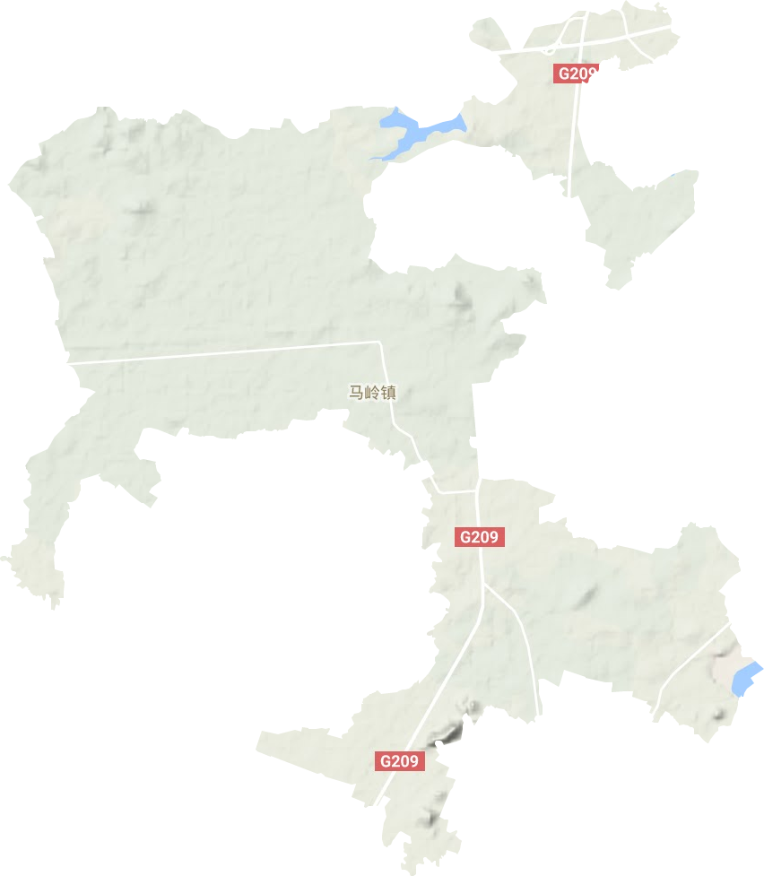 馬嶺鎮地形圖