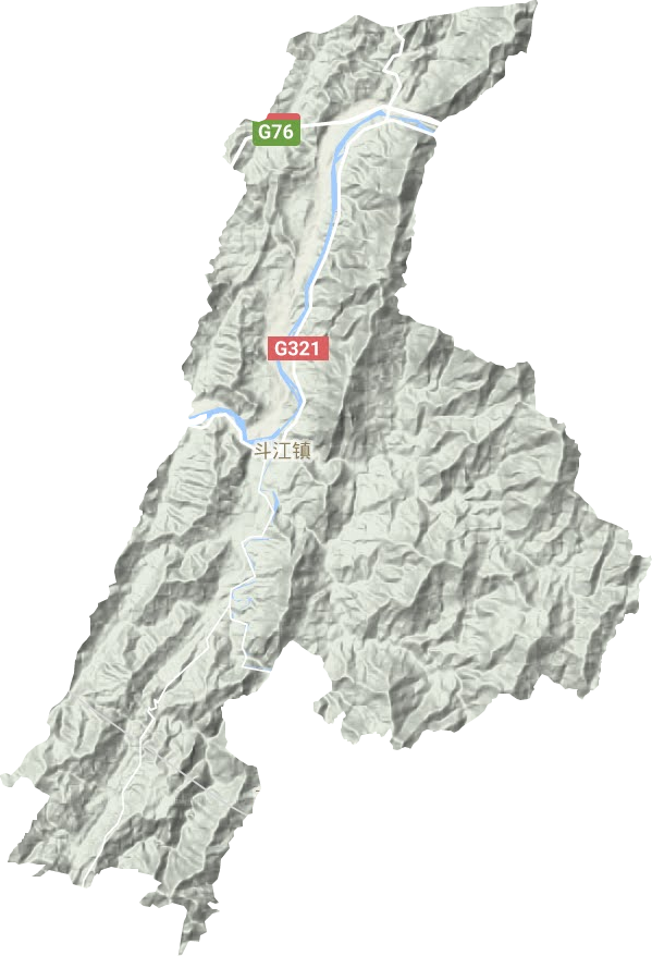 斗江鎮(zhèn)地形圖