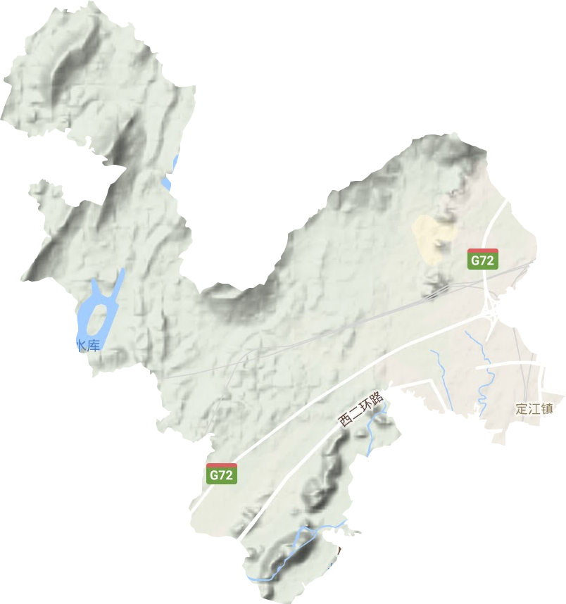 定江鎮(zhèn)地形圖
