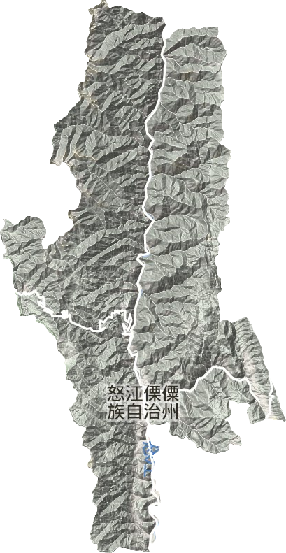 瀘水市地形圖