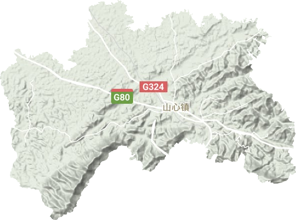 山心鎮地形圖