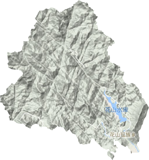 花山瑤族鄉(xiāng)地形圖