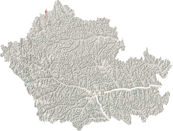 子長縣地形圖