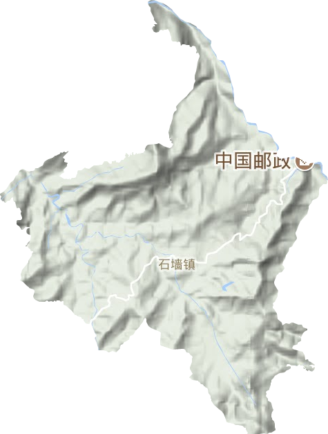 石墻鎮地形圖