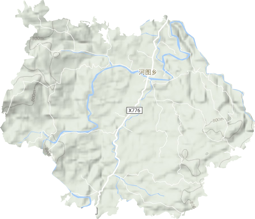 河圖鄉地形圖