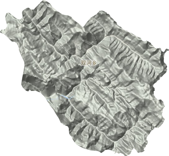 雙河鄉(xiāng)地形圖