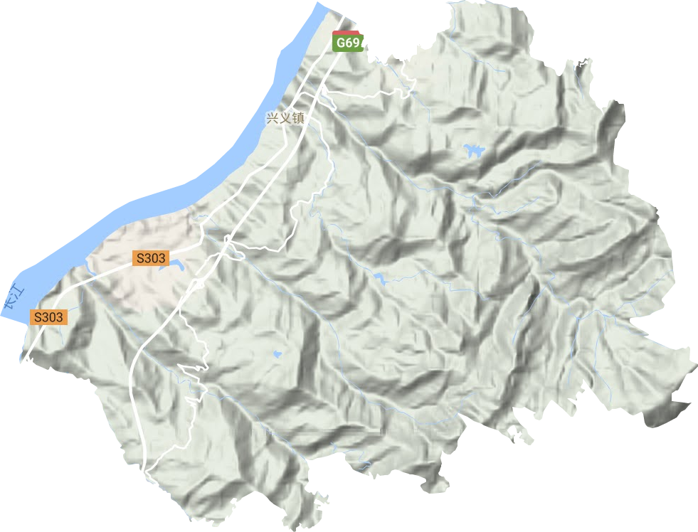 興義鎮地形圖