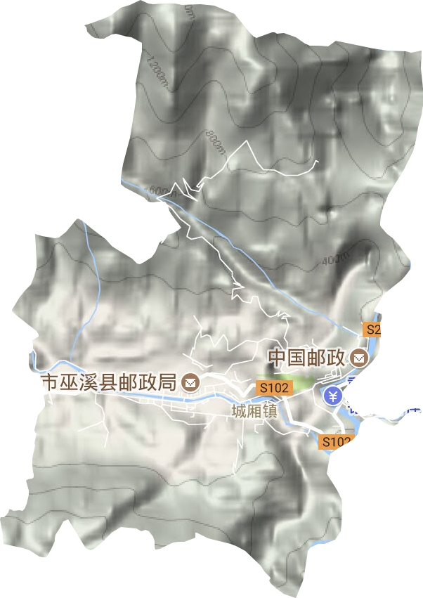 寧河街道地形圖
