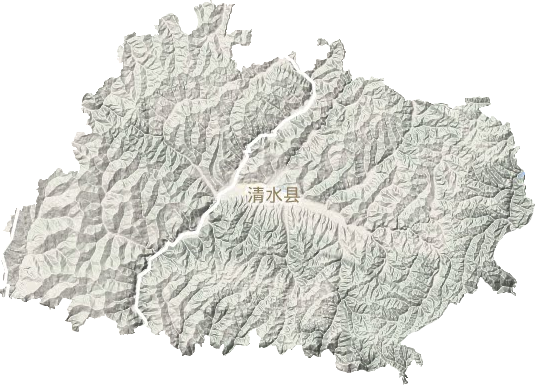 清水縣地形圖