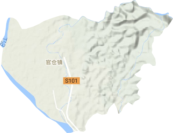 官倉鎮地形圖