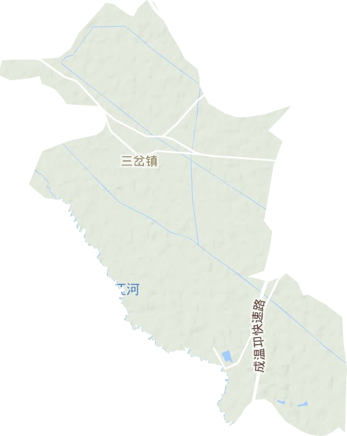三岔鎮(zhèn)地形圖
