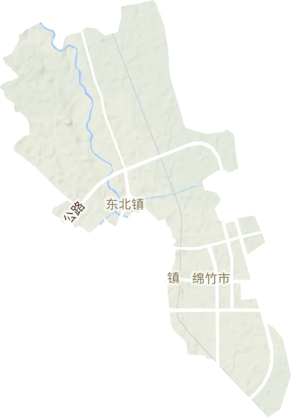 東北鎮地形圖