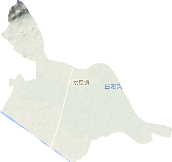拱星鎮地形圖