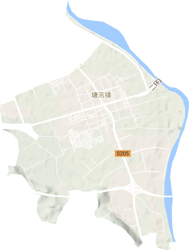 塘汛鎮地形圖