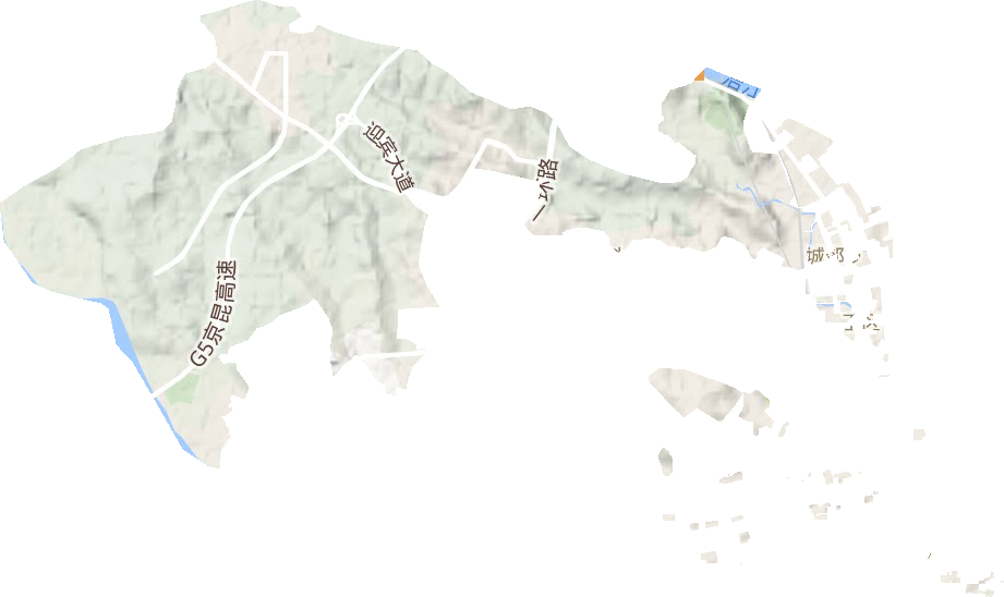城郊鄉地形圖