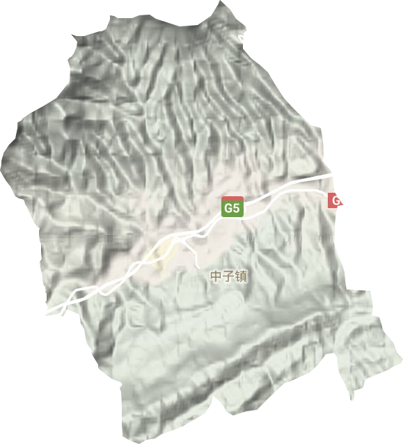 中子鎮地形圖