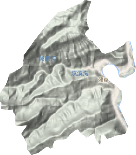 蒲家鄉地形圖
