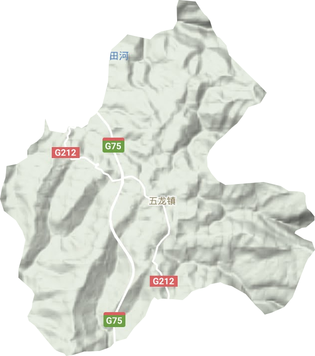五龍鎮地形圖