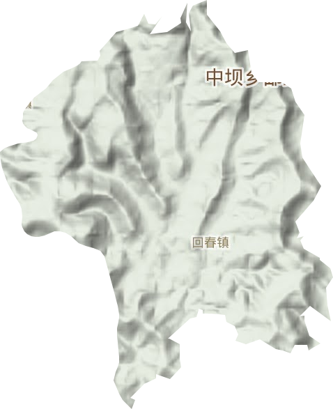回春鎮地形圖
